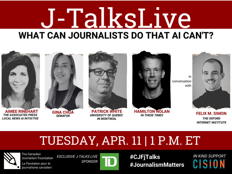 J-Talks Live: What Can Journalist Do that AI Can't?