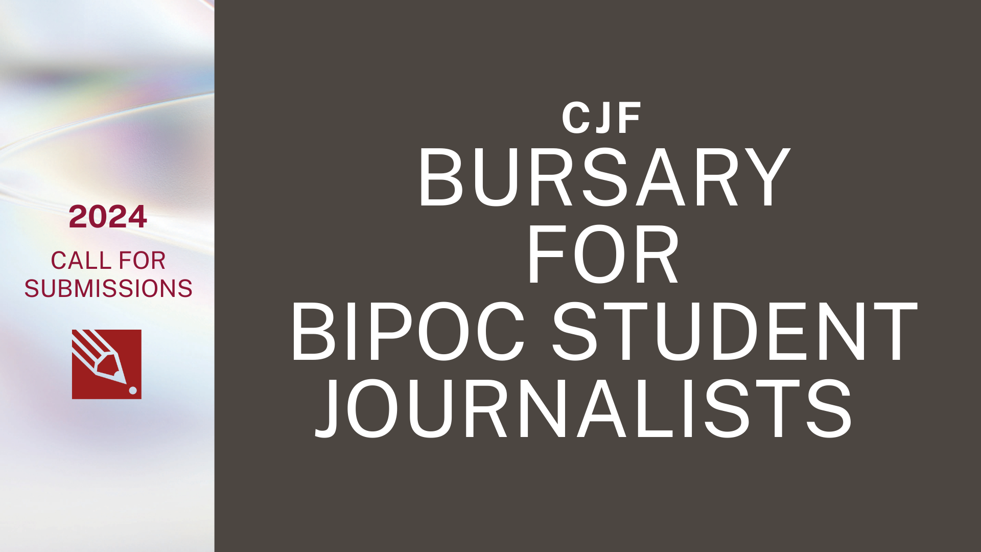 CJF Bursary for BIPOC Student Journalists