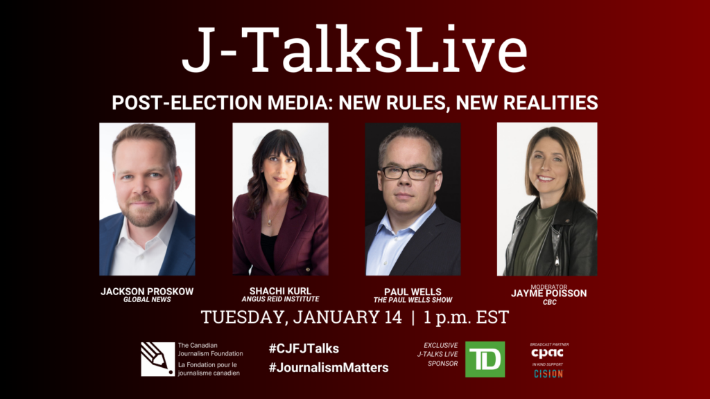 J-Talks Live - Post-Election Media: New Rules New Realities